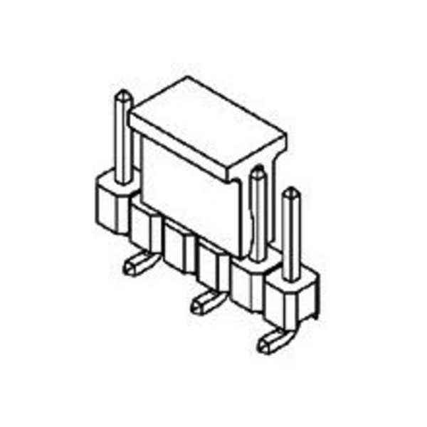 Molex 2.54mm SRSW SMT Hdr O/Pg T&R.38AuLF 5Ckt 87898-0554